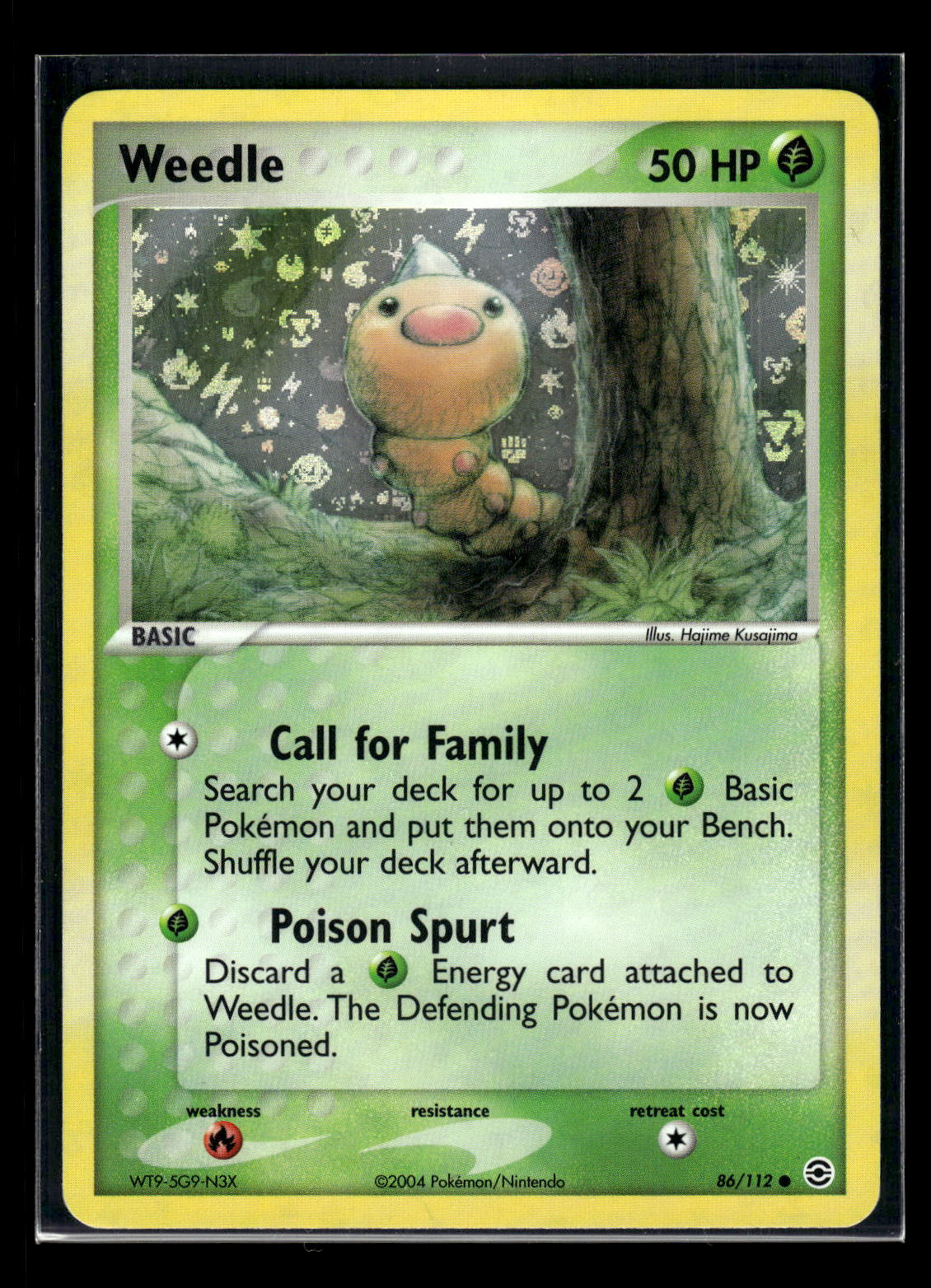Weedle 86/112 EX FireRed & LeafGreen Reverse