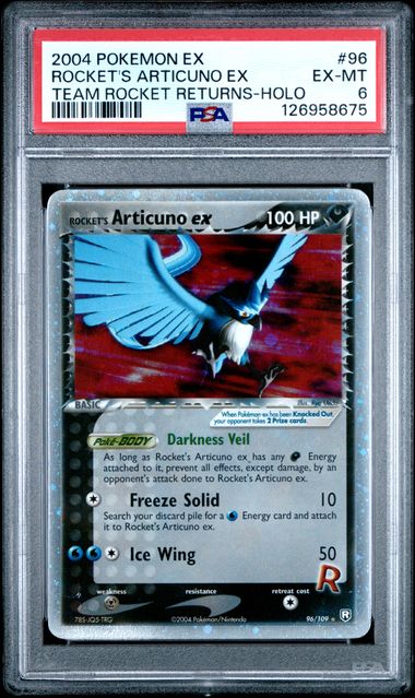 PSA 6 - Rocket´s Articuno 96/109 - Team Rocket Returns
