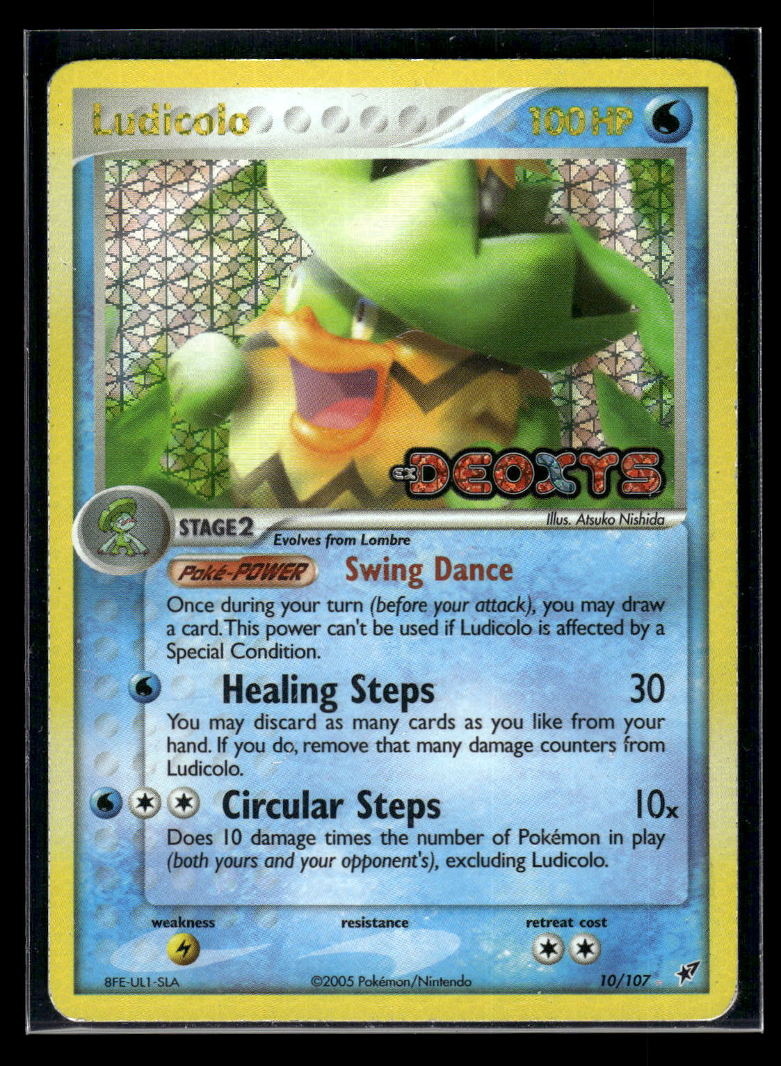 Reverse Foil - Ludicolo - 010/107 10/107 Deoxys