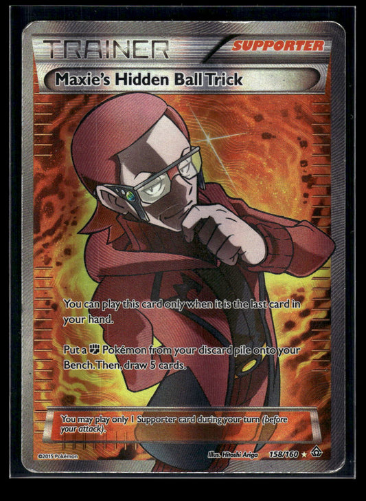 Maxie's Hidden Ball Trick (158 Full Art) 158/160 XY - Primal Clash