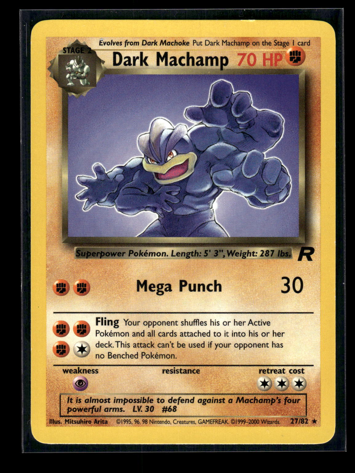 Dark Machamp (27) 27/82 Team Rocket