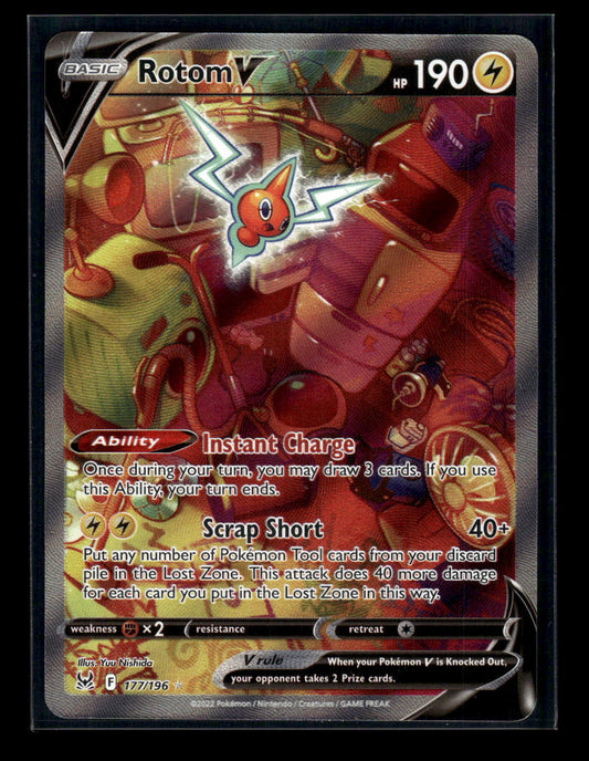 Rotom V (Alternate Full Art) 177/196 SWSH11: Lost Origin