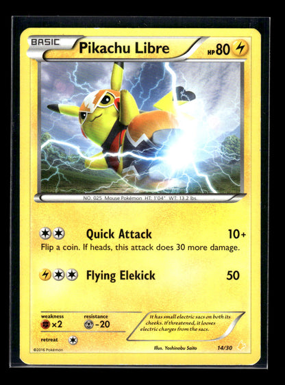 Pikachu Libre (30 - Holo) 30/30 XY Trainer Kit: Pikachu Libre & Suicune