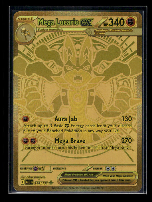 Mega Lucario ex 188/132 ME01: Mega Evolution