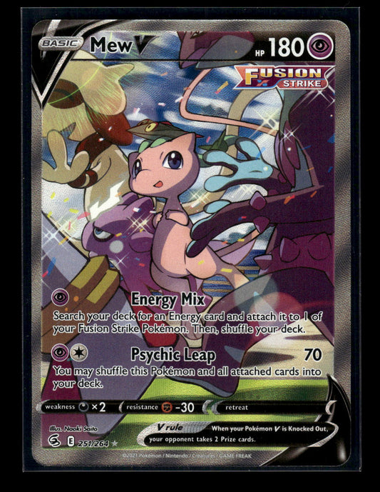Mew V (Alternate Full Art) 251/264 SWSH08: Fusion Strike