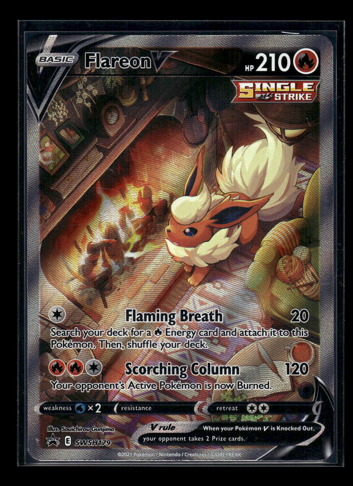 Flareon V SWSH179 SWSH: Sword & Shield Promo Cards