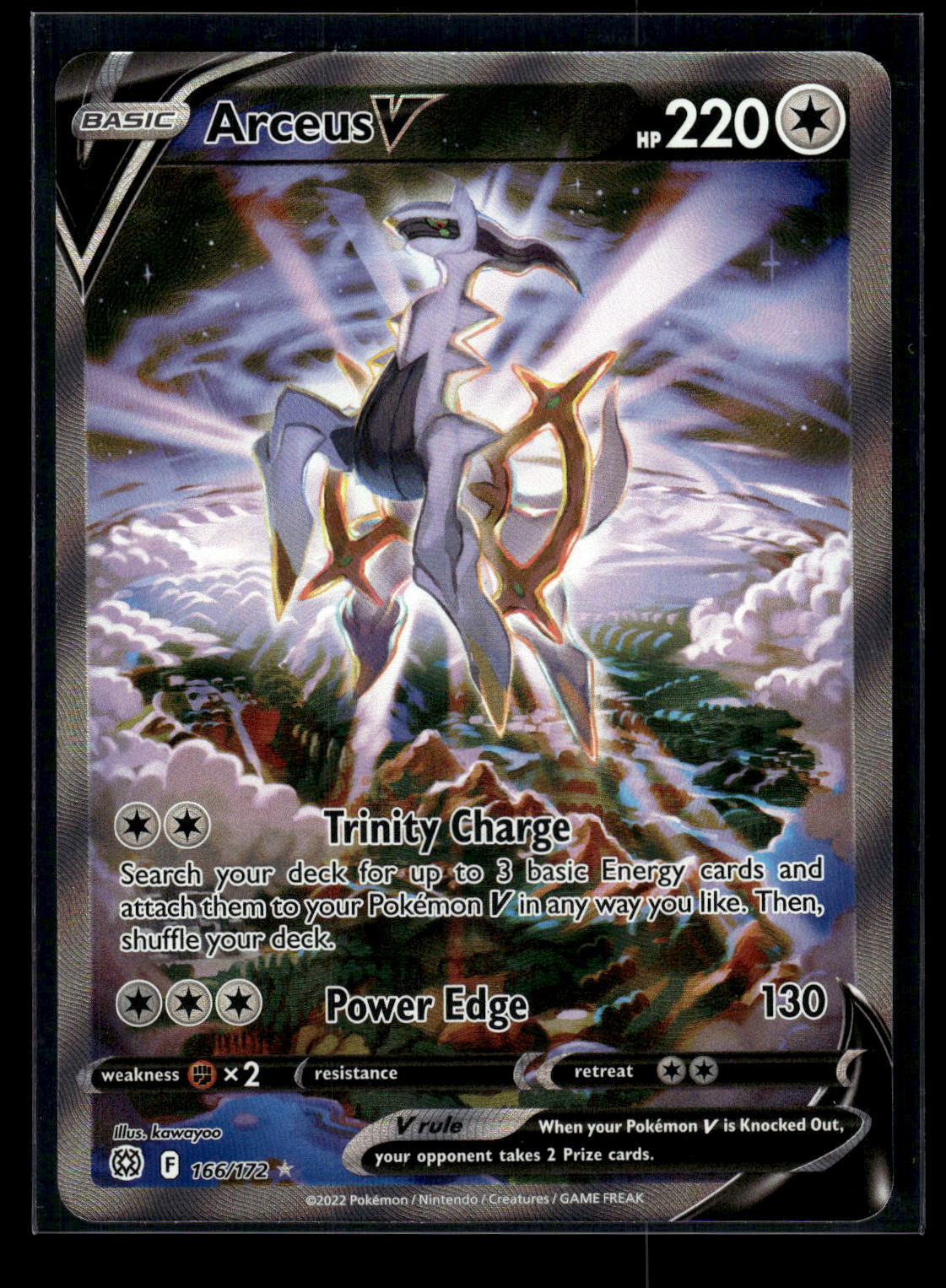 Arceus V (Alternate Full Art) 166/172 SWSH09: Brilliant Stars