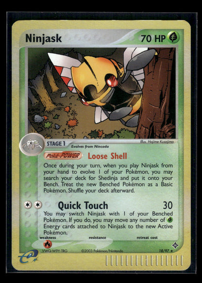 Ninjask 18/97 EX Dragon Reverse Foil