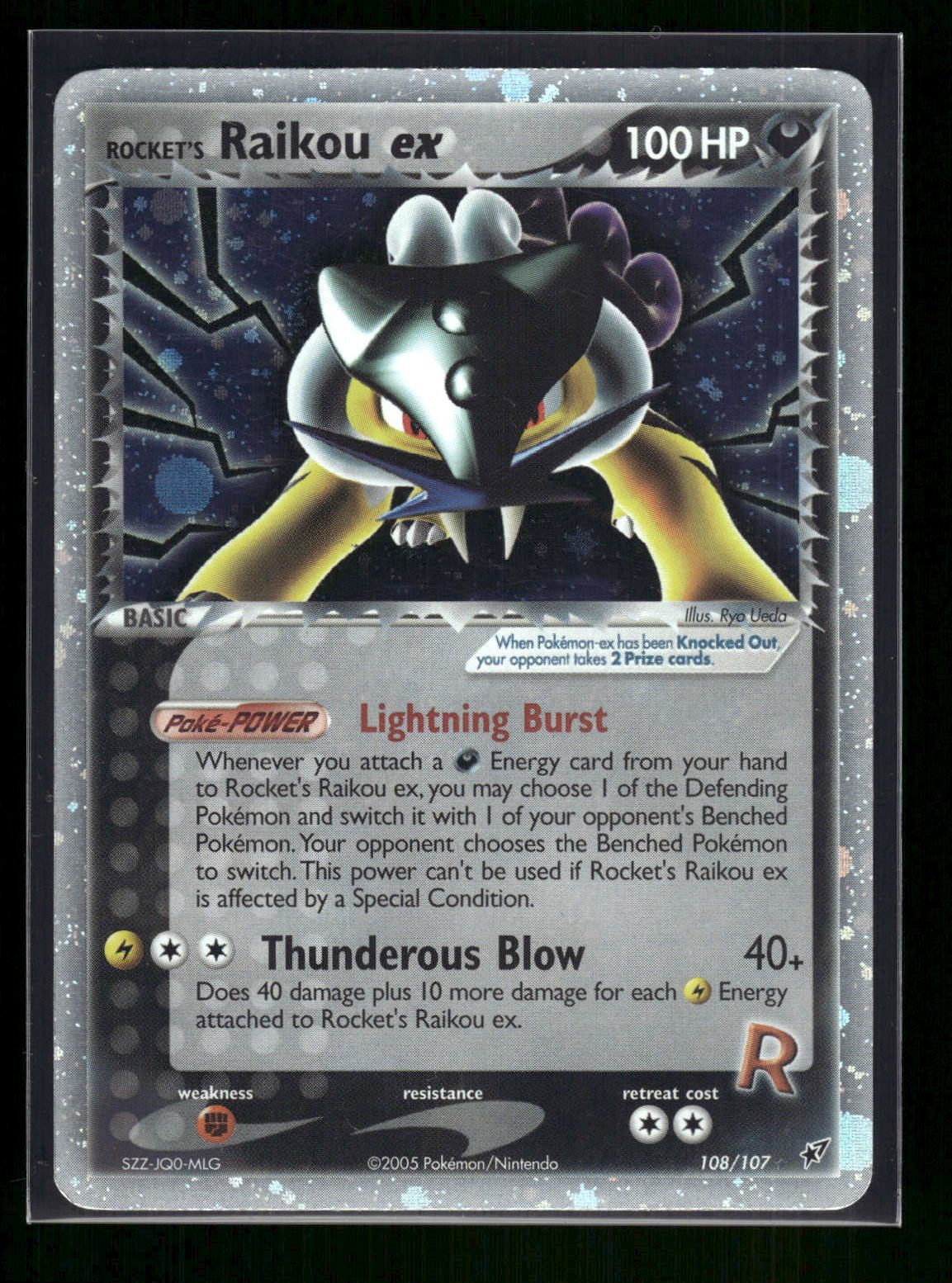 Rocket's Raikou ex 108/107 - Deoxys  - Rare Secret