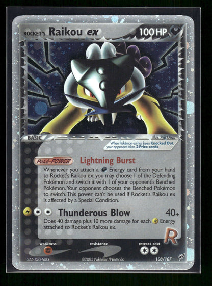 Rocket's Raikou ex 108/107 - Deoxys  - Rare Secret