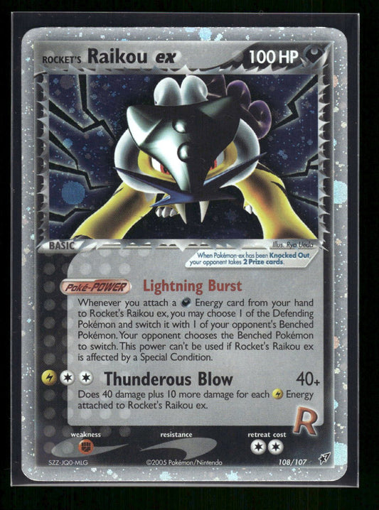 Rocket's Raikou ex 108/107 - Deoxys  - Rare Secret