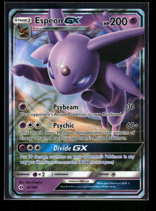 Espeon-GX 61/149 - Sun & Moon  - Rare Holo GX