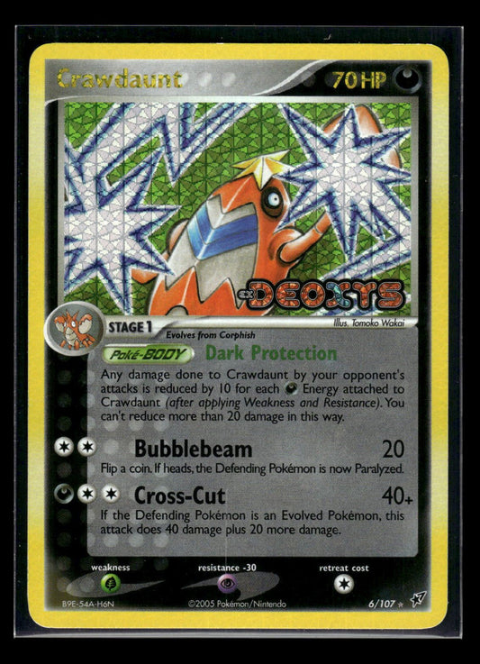 Crawdaunt 6/107 - Deoxys  - Rare Holo