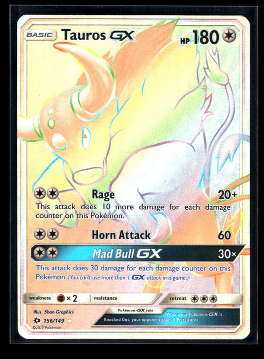 Tauros-GX 156/149 - Sun & Moon  - Rare Rainbow