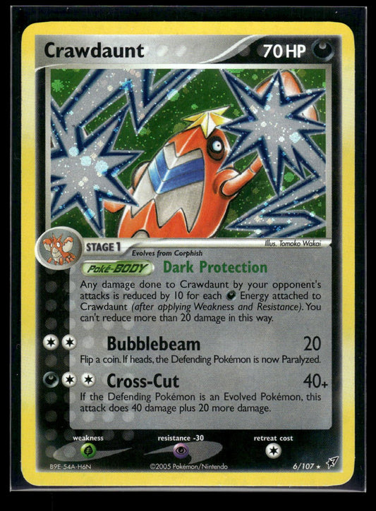 Crawdaunt 6/107 - Deoxys  - Rare Holo