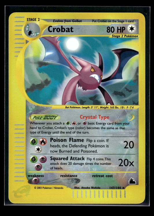 Crobat 147/144 - Skyridge  - Rare Secret