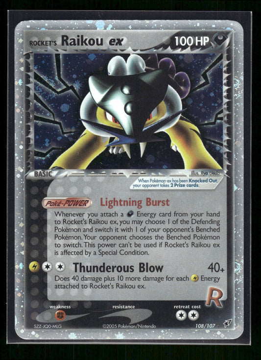 Rocket's Raikou ex 108/107 - Deoxys  - Rare Secret