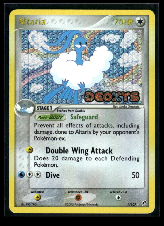 Altaria 1/107 - Deoxys  - Rare Holo
