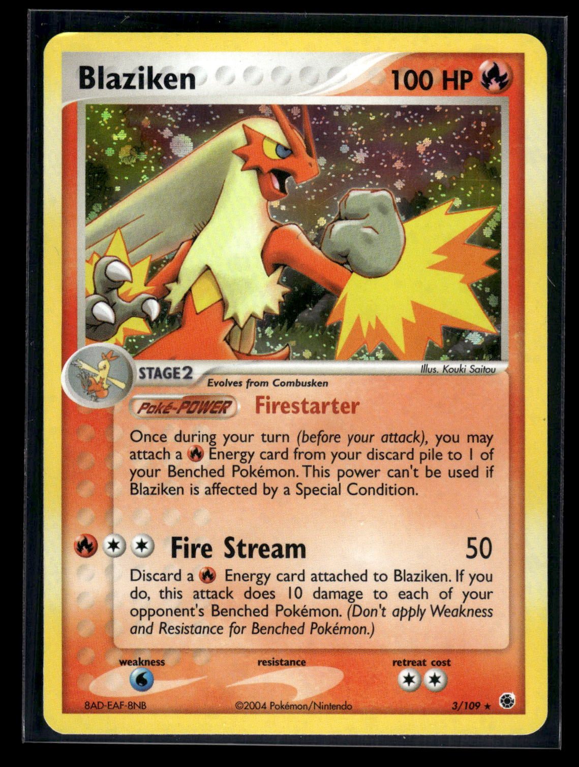 Blaziken 3/109 - Ruby & Sapphire  - Rare Holo