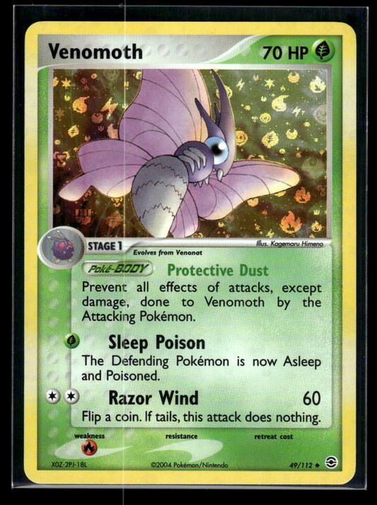 Venomoth 49/112 - FireRed & LeafGreen  - Uncommon