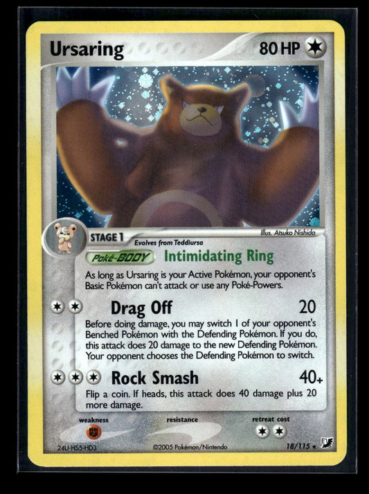 Ursaring 18/115 - Unseen Forces  - Rare Holo