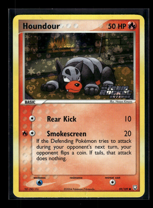 Reverse Foil - Houndour - 059/109 59/109 Team Rocket Returns