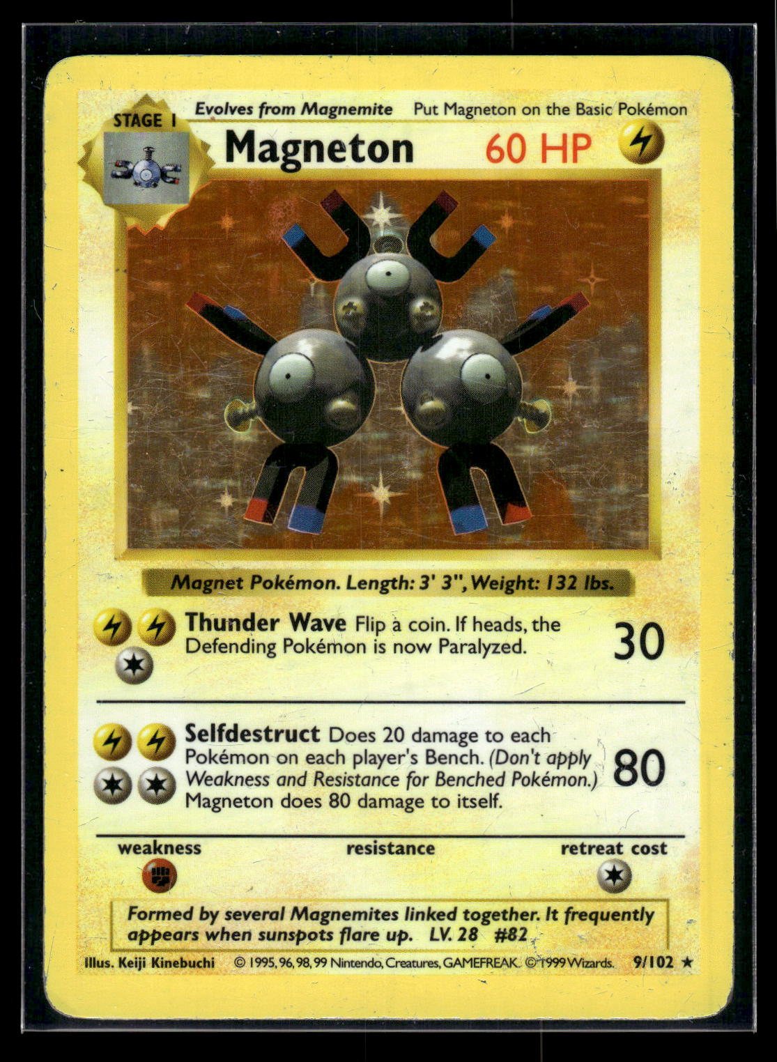 Magneton 009/102 Base Set (Shadowless)