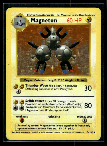 Magneton 009/102 Base Set (Shadowless)
