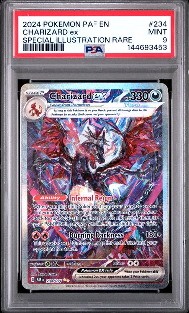 PSA 9 - Charizard Ex 234/091 - Paldean Fates