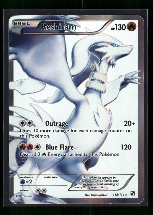 Reshiram (113 Full Art) 113/114 Black and White