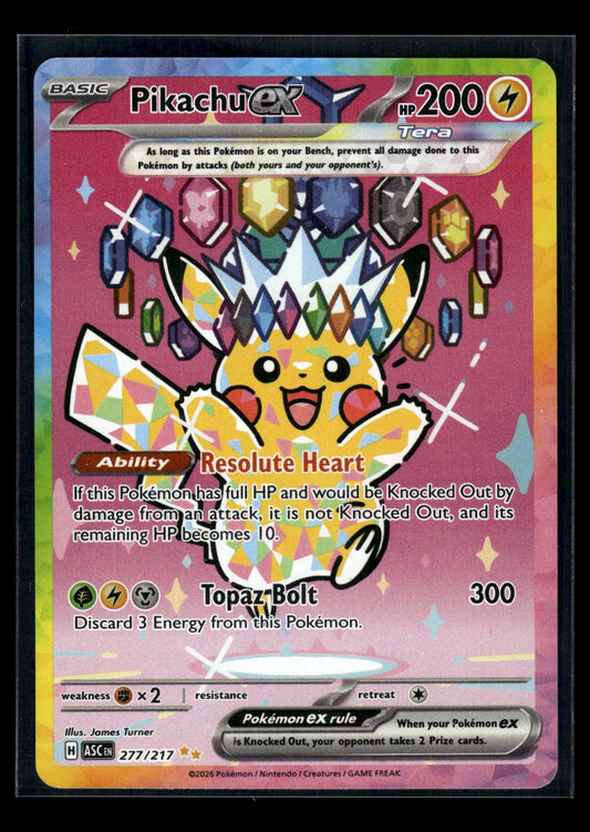 Pikachu ex 277/217 ME: Ascended Heroes