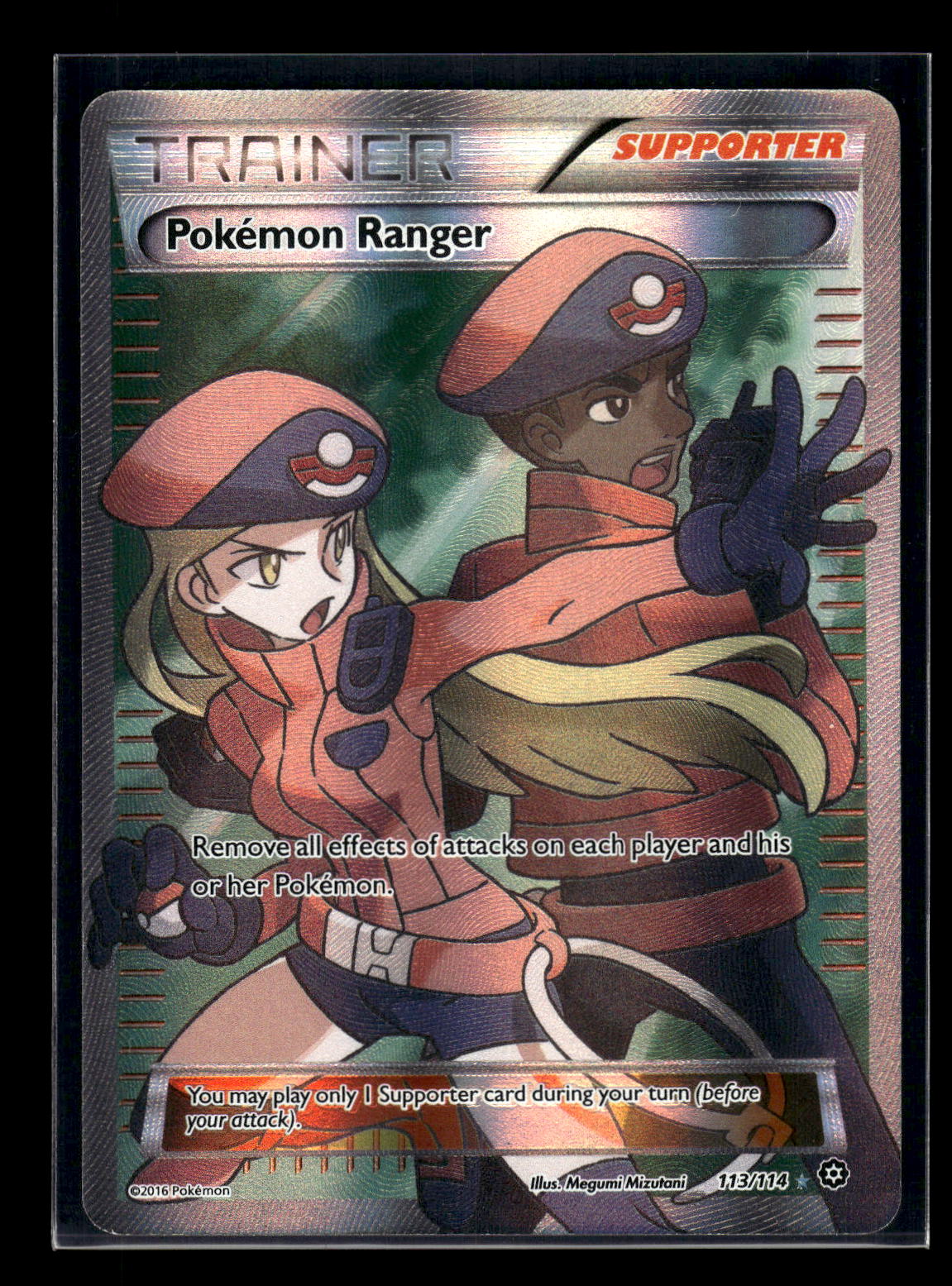 Pokemon Ranger (Full Art) 113/114 XY - Steam Siege