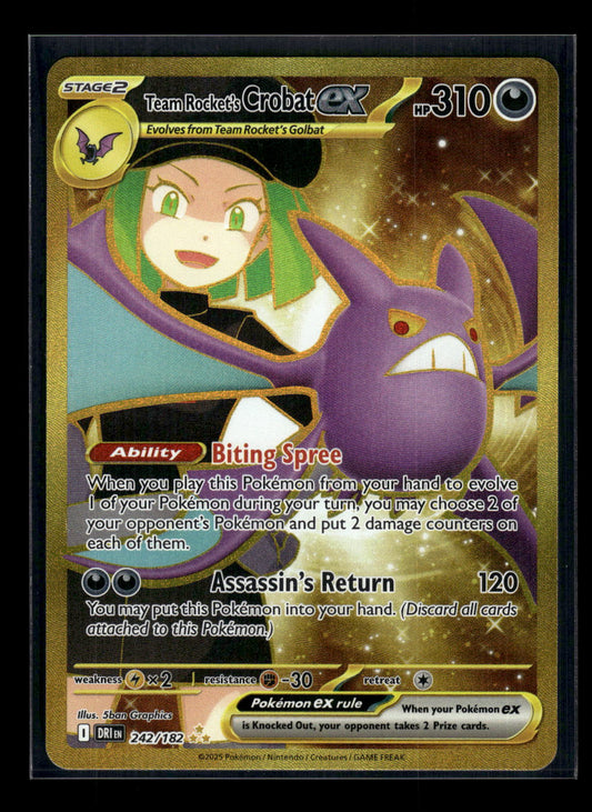 Team Rocket's Crobat ex 242/182 SV10: Destined Rivals