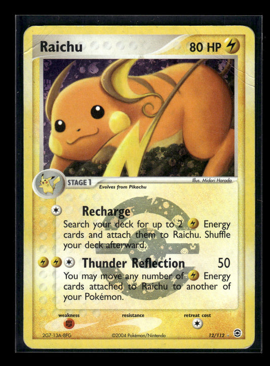 Reverse Foil - Raichu 12/112 FireRed & LeafGreen