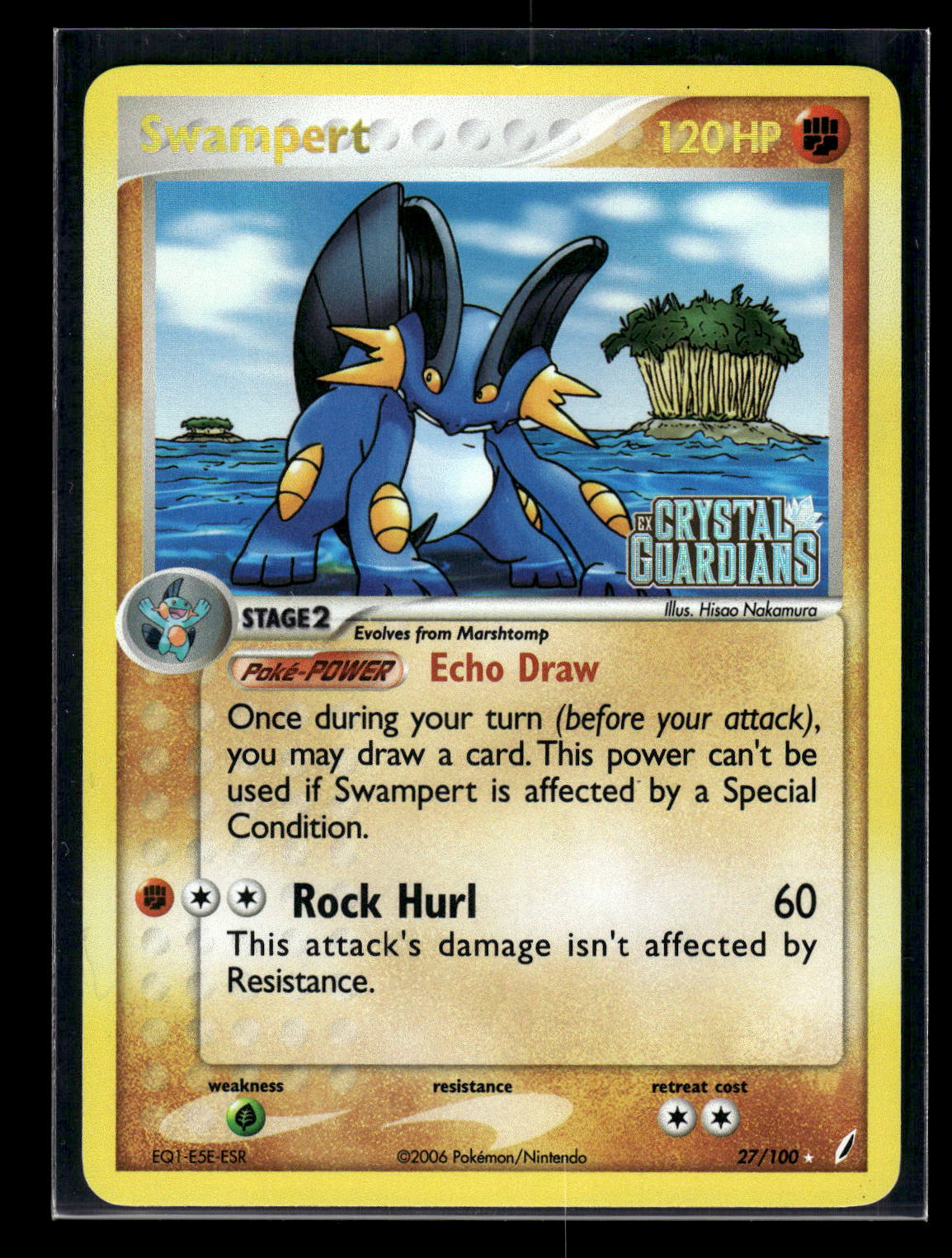Reverse Foil - Swampert 27/100 Crystal Guardians