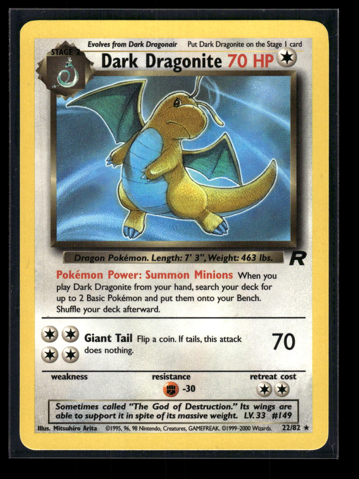 Dark Dragonite (22) 22/82 Team Rocket