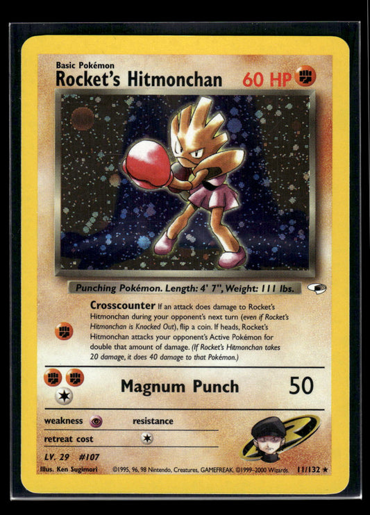 Rocket's Hitmonchan 011/132 Gym Heroes