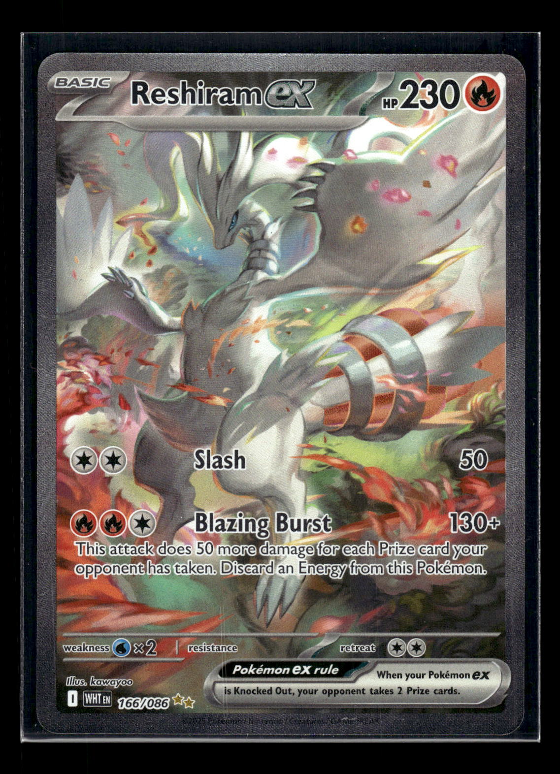 Reshiram ex 166/086 SV: White Flare