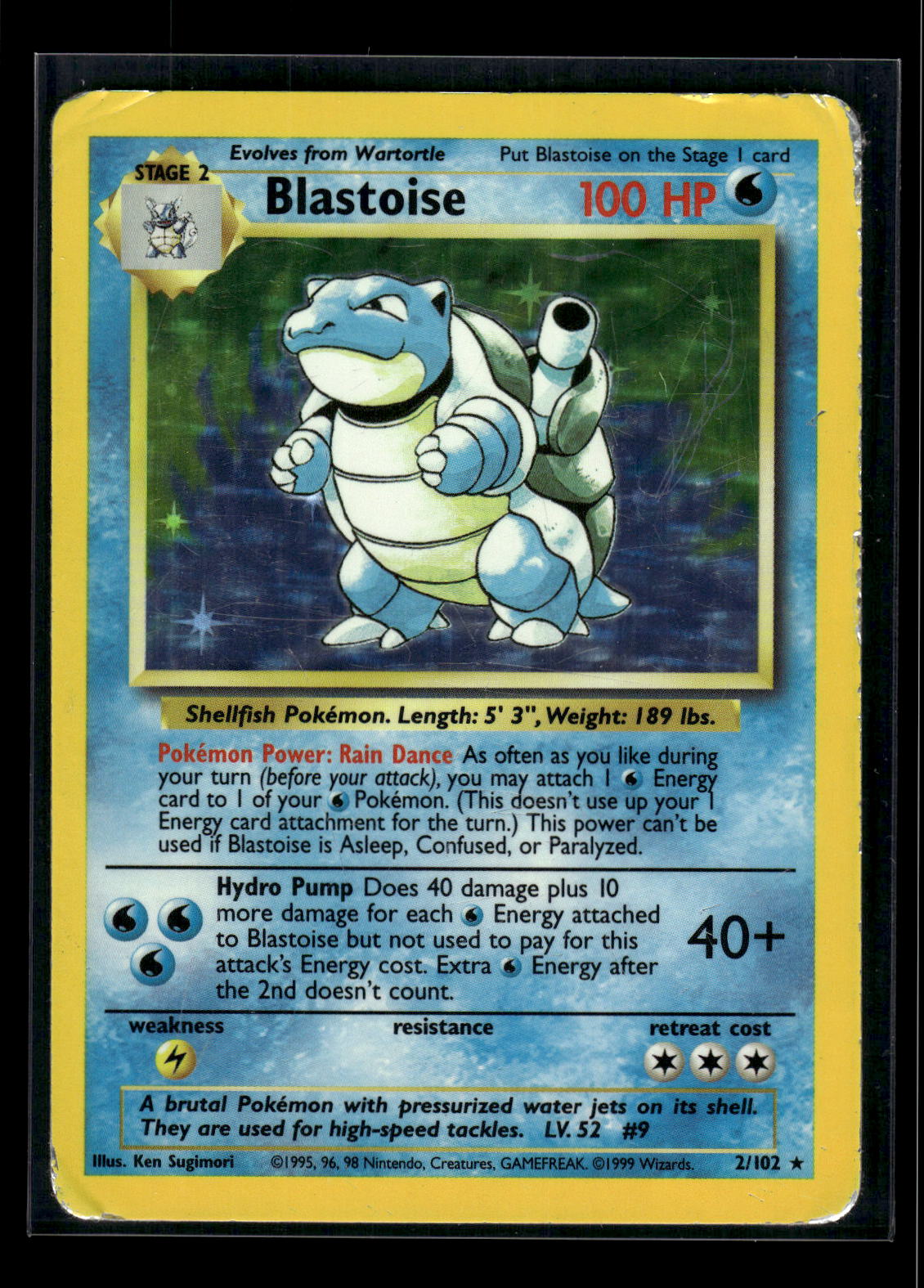 Blastoise 002/102 Base Set
