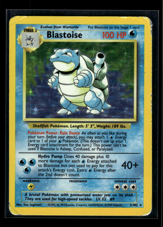 Blastoise 002/102 Base Set