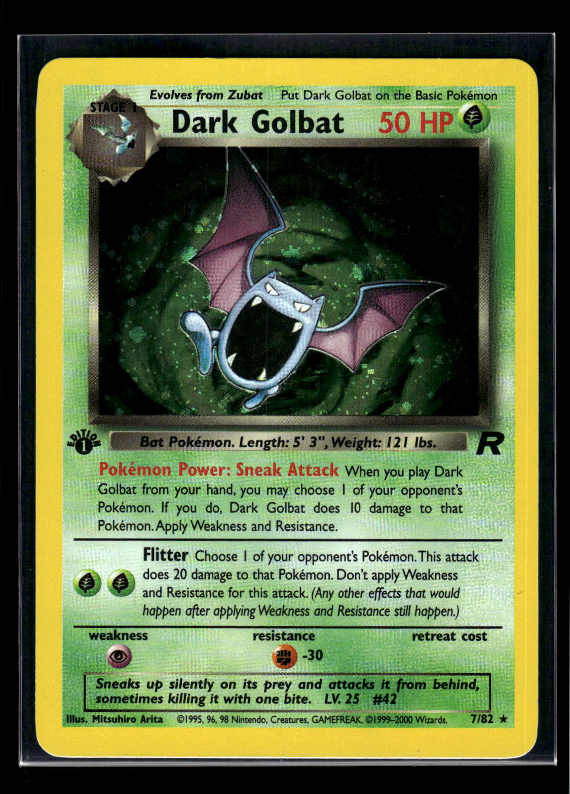1st Edition - Dark Golbat (7) 07/82 Team Rocket