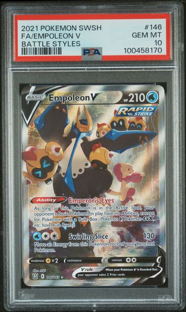 PSA 10 - Empoleon V 146/163 - Battle Styles