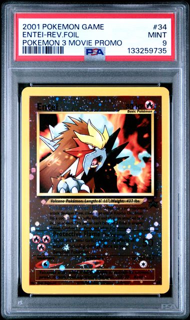 PSA 9 - Entei WP34 - Black Star Promo