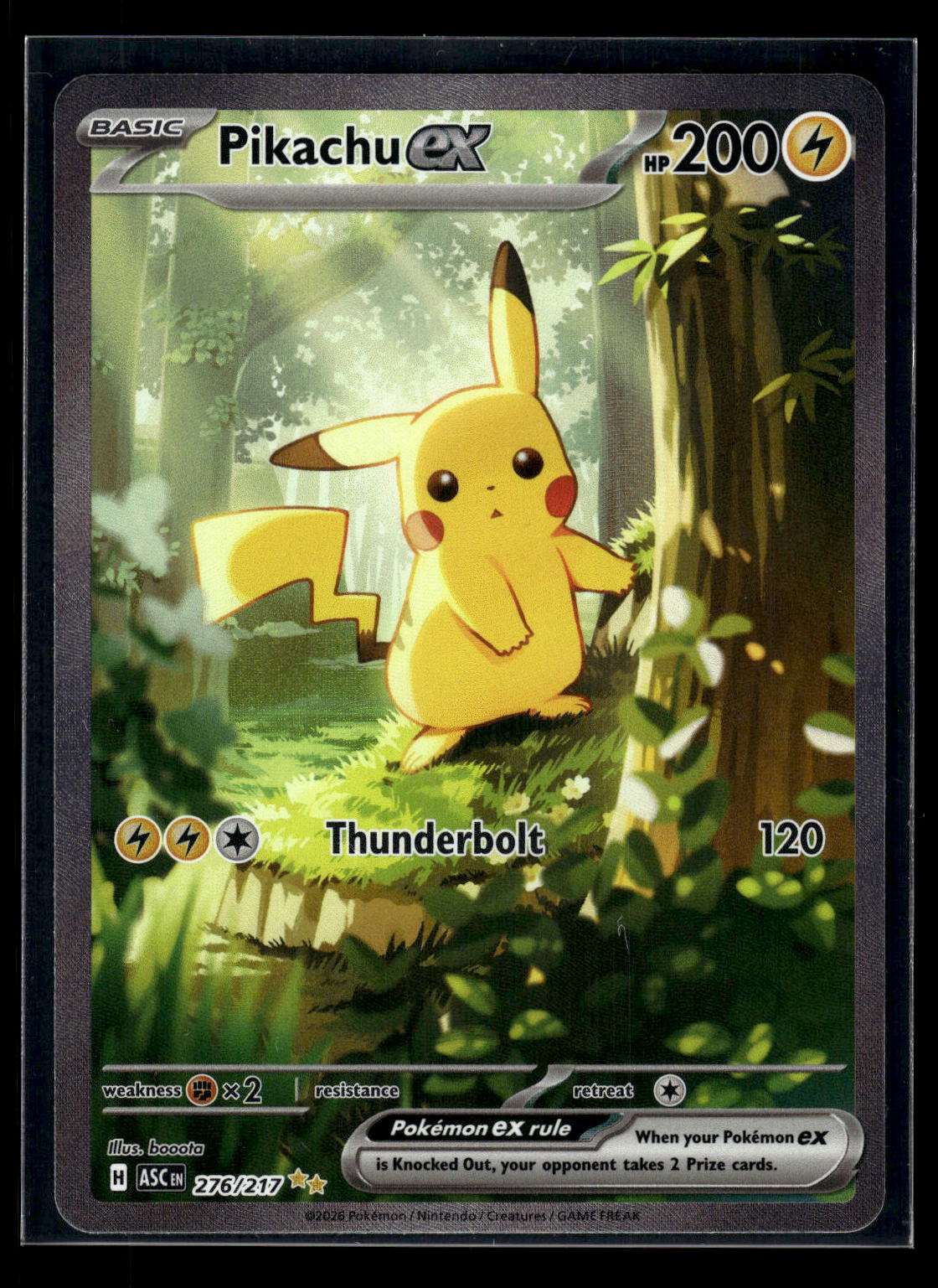 Pikachu ex 276/217 ME: Ascended Heroes