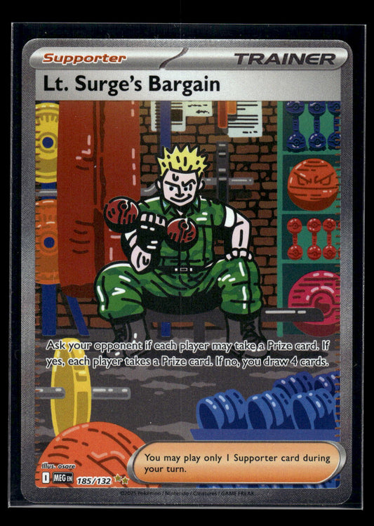 Lt. Surge's Bargain 185/132 ME01: Mega Evolution