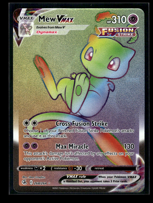 Mew VMAX (Secret) 268/264 SWSH08: Fusion Strike