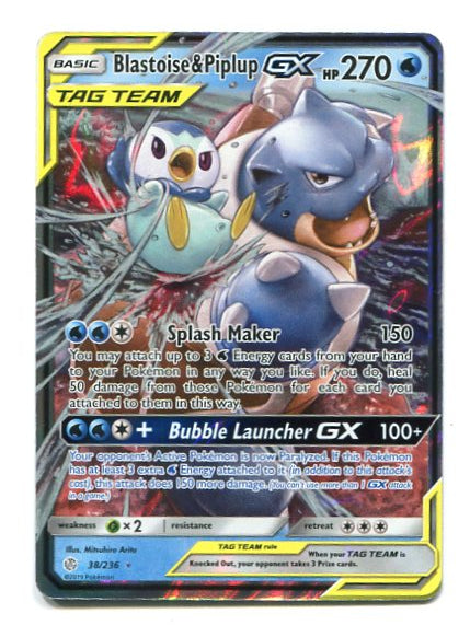 Cosmic Eclipse - Blastoise & Piplup 38/236 - OBS! Se beskrivning