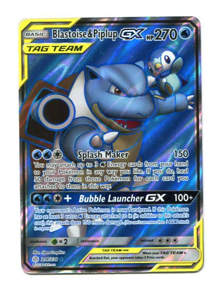 Cosmic Eclipse - Blastoise & Piplup GX 214/236