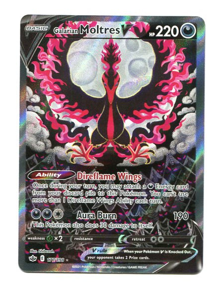 Chilling Reign - Galarian Moltres V 177/198