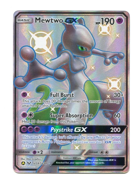 Hidden Fates - Mewtwo GX SV59/SV94